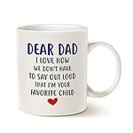 MAUAG Funny Coffee Mug for Dad, Dea