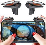 Rakizbe PUBG Mobile Game Triggers, High Sensitive Shoot Aim Gaming Controller Gamepad Grip Joysticks Buttons, Support iOS/Android Smartphone