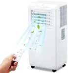 Portable Air Conditioner 3 in 1 with Remote Cool, 10000 BTU(ASHRAE) / 6500 BTU (SACC), Dehumidifier & Fan Modes For Home Up To 450 Sq.Ft, Installation Kit For Room, Office, Dorm, Bedroom