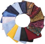 Yamoloz 15 Pack Men's Pocket Squares, Soft Hankies Premium Mens Pocket Square Handkerchiefs Set