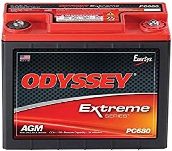 ODYSSEY 12V 520 PHCA 1000W-1500W Car Battery, Red Top (PC680)