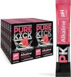 Pure Kick Alkaline Singles to Go! Powerdered Drink Mix, Unsweetened with a Hint of Flavor - Watermelon, Includes 12 Boxes with 6 Packets in each Box, 72 Total Packets