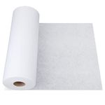 Fusible Interfacing, 11.4 in x 33 yd Polyester Non-Woven Interfacing Single-Sided Interfacing Lightweight Medium Weight Iron-On Interfacing for Sewing, Quilting, Crafting