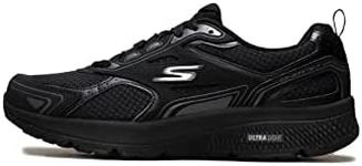 Skechers Men's GOrun Consistent-Athletic Workout Running Walking Shoe Sneaker with Air Cooled Foam, Black/Charcoal, 11 X-Wide