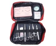 Suture Practice Kit for Medical Students – Includes Large Silicone Training Pad, Needles, Thread, and Essential Tools for Surgical Suture Practice and Medical Skills Training