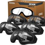 OXG 5 Pack Motorcycle Goggles for Men Women, Dirt Bike ATV Goggles Anti-UV Anti-Scratch Dustproof Riding Safety Glasses for Kids Youth Outdoor