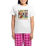 CafePress I AM The Queen Women's Light Pajamas Women's Novelty Cotton Pyjama Set, Comfortable PJ Sleepwear