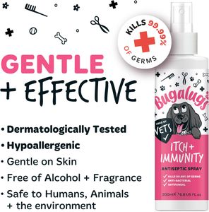 BUGALUGS Itch Immunity Dog Spray – Soothing Relief for Pets