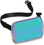 Iridescent Crossbody Belt Bag for Women – Stylish Fanny Pack, Functional and Fashion Waist Packs for Travel, Festivals, and Everyday Use