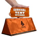 Survival Gear Shelter for Bug Out Bag - Storm Shelter Survival Tent with Doors - Tornado Shelter - Small Bivy Tent Emergency Shelter for Camping - Tactical Tent for Emergency Bugout Survival Kit