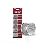 Cotchear CR2025 3V Cell Coin Batteries DL2025 BR2025 KCR2025 CR 2025 Car Key Button Watch Lithium Coin Battery (1 Pack - 5pcs)