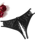 Avidlove Women Lace Panties Sexy Underwear Thong Low Rise G-String Black