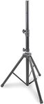 Pyle Universal Speaker Stand Mount Holder - Heavy Duty Rubber Capped Tripod w/Adjustable Height from 59.1” to 82.7” Locking Safety PIN & 35mm Compatible Insert On-Stage or In-Studio Use - PSTND1