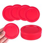 Home Air Hockey Red Replacement 2.5" Pucks for Game Tables, Equipment, Accessories (4 Pack) by Super Z Outlet®