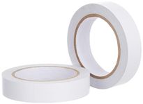 amazon basics Double Sided Multipurpose Tissue Tape Craft DIY Tape White Color for LED Strip Light Office Home Car Décor- 24MMX50MTR- Pack of 2