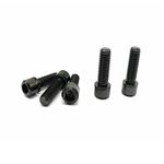 RISON Titanium M6 x 18mm Bicycle Screws Allen Hex Socket Head Bike Bolts Black Bolts with Washer 5PCS