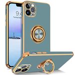 BENTOBEN iPhone 13 Pro Case, iPhone 13 Pro Phone Case with 360Ã‚° Ring Holder Kickstand Magnetic Car Mount Supported Protective Girls Boys Women Men Cases Cover for iPhone 13 Pro 5G 6.1 Inch, Gray