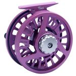 Maxcatch Tino Fly Fishing Reel, Large Arbor Trout Fly Reel: 5/6,7/8 Weight (Tino Fly Reel (Purple), 3/4wt)