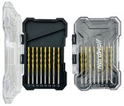 NordWolf 16-Piece HSS Drywall Cut Out Bit Set, Titanium Nitride Coated 1/8" Cutting Bits with Guide Tip for Cut-Out Tools & Spiral Saw