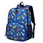 Toddler Backpack, Kasqo Water Resistant Preschool Kids Bookbag Kindergarten Daycare Schoolbag for Boys and Girls 3-6 Years Truck