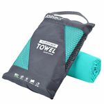 Rainleaf Microfiber Towel Perfect Travel & Gym & Camping Towel. Quick Dry - Super Absorbent - Ultra Compact - Lightweight. Suitable for Trip, Beach, Shower, Backpacking, Pool