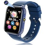 clleylise Kids Smart Watch for Kids, Upgrade Kids Smartwatch, Kids Smart Watches for Girls/Boys, Kids Watch Learning Toy Birthday Gifts with 26 Games/HD Camera/Music/Alarm Clock/Pedometer (Blue)