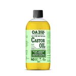 100% Pure Organic Castor Oil Cold Pressed Unrefined for Eyelashes Eyebrows Thicker Fuller Hair Growth Body Care Oil 500ml