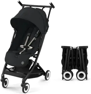 Cybex Libelle 2 Travel pockit Baby Stroller - Lightweight Carry-On Travel Stroller for Airplane with One-Hand Recline, Compatible with CYBEX Car Seats, Magic Black