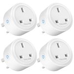 Smart Plug, 4 Pack 13A Smart Plugs WiFi Outlet Works with Alexa(Echo, Echo Dot), Google Home, IFTTT, Wireless Smart Socket, VeSync App Remote Control, Schedule and Timer Function, No Hub Required