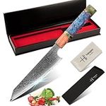 hajegato Damascus Chef Knife Petty Unique One Of Kind Handle Professional 6 Inch Japanese Chefs Kitchen Knife Vg10 67 Layers Damascus Steel Knive