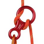 AOKWIT Rescue Figure 8 Descender Climbing Gear Downhill Equipment 35KN/3500kg 7075 Aluminum Alloy Rigging Plate for Climbing Belaying and Rappeling Device (Red)