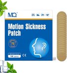 MQ 14ct Motion Sickness Patch for Car and Boat Rides, Cruise and Airplane Trips - Relieves Nausea, Dizziness & Vomiting from Seasickness, Fast Acting and No Side Effects