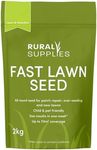 Rural Supplies Grass Seed Mix 2kg - Hardy, Fast-Growing, Pet Safe, Perfect for UK Climate - Thick, Hard-Wearing, Easy-to-Grow, Low Maintenance Lawn