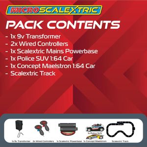 Scalextric Micro Car Race Track Set – Slot Racing Toy for Kids