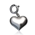 FOURSEVEN Loving Heart Charm Pendant - Fits in Bracelets, Chains and Necklace - 925 Sterling Silver Jewellery for Men and Women (Best Gift for Him/Her)