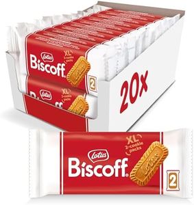 Lotus Biscoff Cookies, Caramelized Biscuit Cookie Snack, Dispenser Box (20 sleeves of 2 extra large cookies) Vegan, 0.9 Ounce (Pack of 20)