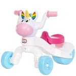 little tikes Go & Grow Unicorn Indoor & Outdoor Ride-On Scoot for Preschool Kids Toddlers and Children to Develop Motor Skills for Boys Girls Age 1-3 Years, Pink, Blue, White, Multicolor