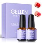 Gellen Gel Nail Polish Remover, 2Pcs Gel Polish Remover for Nails with Cuticle Pusher and Cuticle Oil, Quick & Easy Nail Gel Remover in 2-5 Minutes, No Need Soaking Or Wrapping 15ml 0.5fl.oz