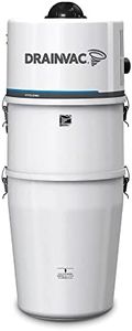 DrainVac DV1R12CT Cyclonik Wet & Dry Central Vacuum | 700 Air Watts Motor with Cartridge