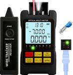 Portable 5-in-1 Fiber Optic Cable Tester with Optical Power Meter, Cable Finder,Visual Fault Locator & RJ45 Network Test, SC/FC/ST Universal Interface with LC Adapter