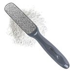 Probelle Double Sided Multidirectional Nickel Foot File Callus Remover - Immediately reduces calluses and corns to powder, safe tool (Dark Grey)