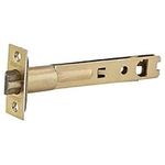 Kwikset 3014-01 3 CP Security 5-Inch Entry Door Latch, Polished Brass