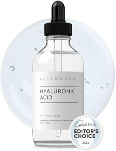 Asterwood Naturals Pure Organic Hyaluronic Acid Serum - Anti Ageing, Anti Wrinkle - Face Moisturiser for Dry Skin & Fine Lines - Leaves Skin Full & Plump - Intense Hydration in a Bottle (120ml)