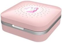 flow-med Dry Care UV – Hearing Aid Drying Box – Hearing Aid Cleaner with UV Light – Hearing Aid Dehumidifier - Hearing Aid Accessories – Pink with Storage Pouch