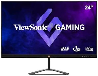 ViewSonic VX2479-HD-PRO 24 Inch FHD 1080p Fast IPS Gaming Monitor with 180Hz, 1ms MPRT, AMD FreeSync, HDR10, 3 Sided Frameless, Tilt Adjustment, VESA, Dula HDMI & DP, Eye Care