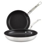 Hestan - ProBond Collection - TITUM Nonstick Stainless Steel Frying Pan Set, Induction Cooktop Compatible, 8.5" & 11",