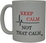 Rogue River Tactical Funny Nurse Coffee Mug Keep Calm Not that Calm Novelty Cup Great Gift Idea For Nurse Doctor CNA RN Psych Tech EMT EMS Paramedic