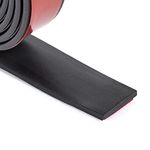 Adhesive Rubber Strips Neoprene Rubber Sheets, Rolls & Strips with Adhesive Backing Rubber Pads Self Stick Seal Rubber Gasket Tape Adhesive Back for Matting Padding - 1" Wide x 1/8" Thick x 10' Long