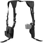 Feyachi Concealed Carry Shoulder Holster Nylon Cross Harness Horizontal Shoulder Holster Adjustable for Handguns or Pistol