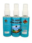 AL - Aqua Tank Glass Cleaner Liquid | For Removing Hard Water Lime Scale Stains & Residues on Aquariums (60ml)